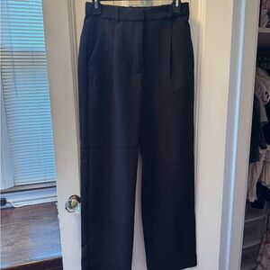 Abercrombie & Fitch Sloane Tailored Wide Leg Dress Pant